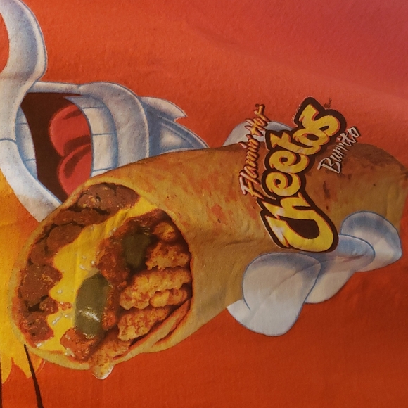 Vintage Rare Chester Cheetah Cheetos t-shirt 2014 Taco Johns Flaming hot… - Picture 7 of 10